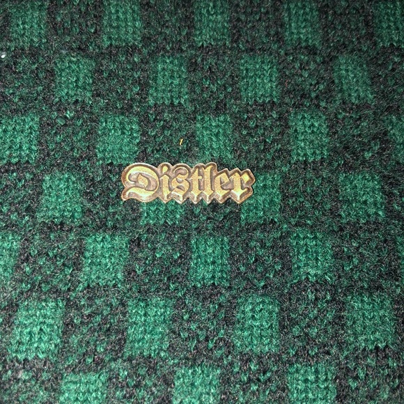 Original Distler Trachten Checkered Sweater Jacket - Picture 9 of 10